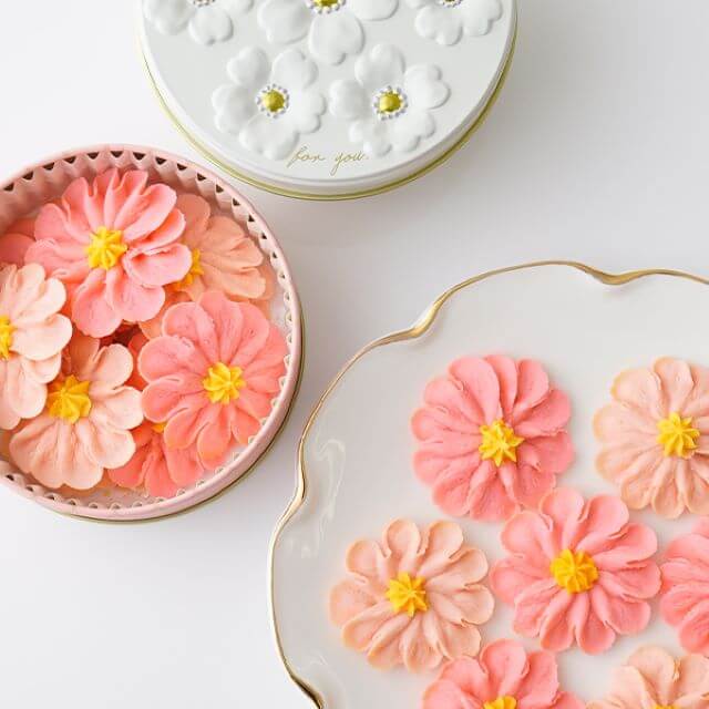 フラワーピクニックカフェのお花のぼうろ/2缶セット【コスモス