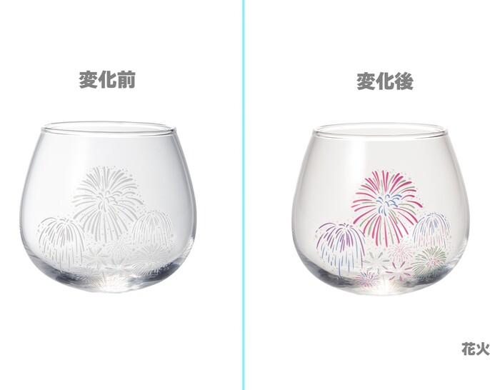 花火は冷えやすい 0100-006-00】『冷感花火』『天開グラス ペアセット』 *父の日