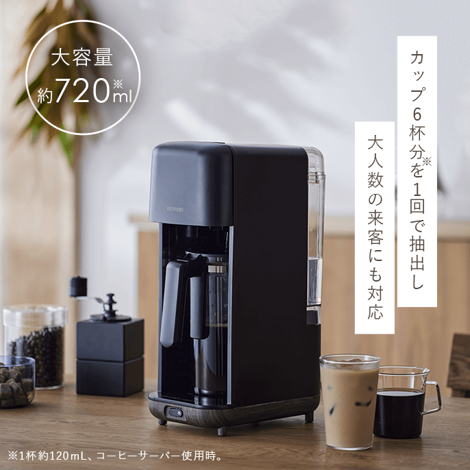 アイリスプラザのコーヒーメーカー 720ml ドリップ式 CMS-0800-C