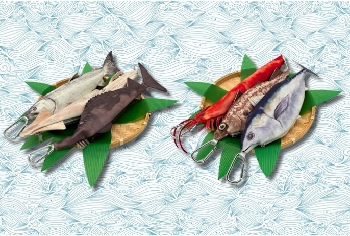 鯛　ショルダーバッグ　ハンドメイド　海老ポーチ　エビで鯛を釣る HUNET MALLのおさかなポーチ＆エコバックを贈る | カジュアル