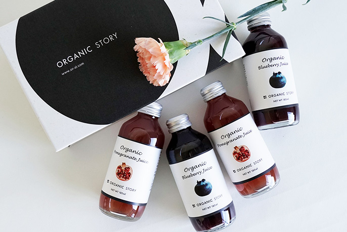 ORGANIC STORYのオーガニック・ストレートジュース（ざくろ