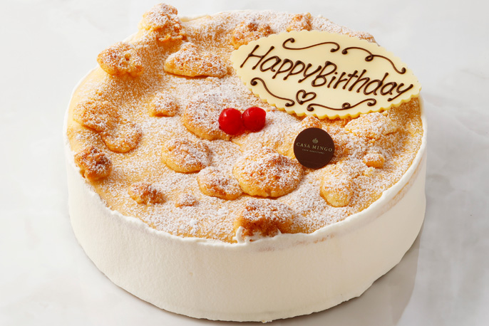 洋菓子店カサミンゴーの高級洋菓子フロッケンザーネトルテ12cm