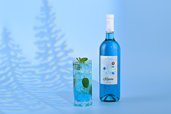 Shizuku Japanの紫ワイン スパークリング＆水色ワイン セットを